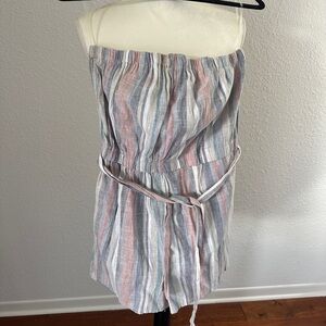 Derek Heart Multicolor Striped Jumpsuit